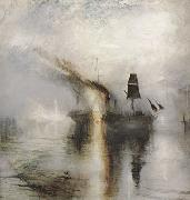 Joseph Mallord William Turner Peace-burial at sea (mk31) oil on canvas